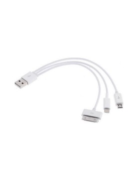 3-IN-1 MULTI USB CHARGING CABLE (MICRO USB, APPLE LIGHTNING &amp; APPLE 30PIN)