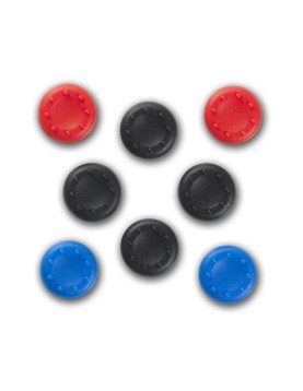 Spartan Gear - Silicon Thumb Grips Universal (8pcs - colour: 4pcs Black, 2pcs Red, 2pcs Blue)