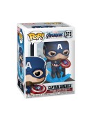 Funko Pop! Marvel: Avengers Endgame - Captain America With Broken Shield & Mjolnir #573 Bobble-Head Vinyl Figure
