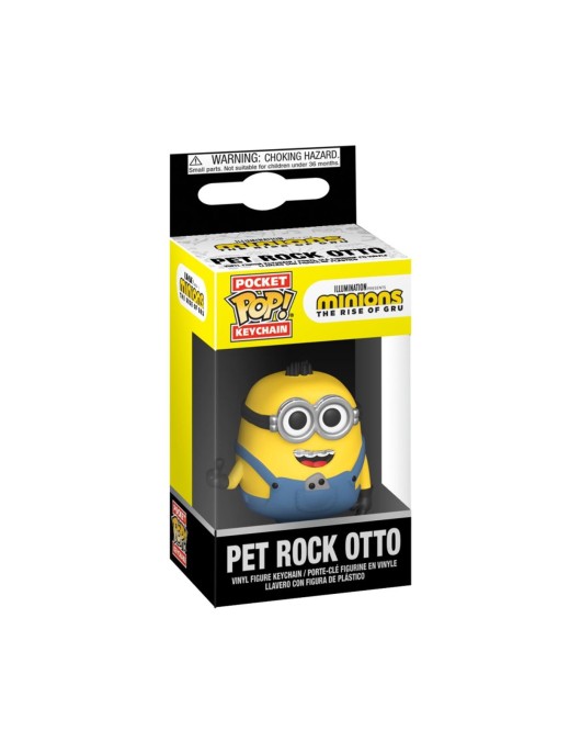 Funko Pocket Pop!: Minions The Rise Of Gru - Pet Rock Otto Vinyl Figure Keychain