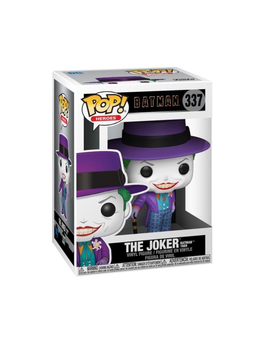 Funko Pop! DC Heroes: Batman 1989 - The Joker* (with Hat-Batman 1989 Movie) #337 Vinyl Figure