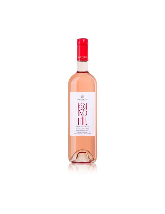 Simeonidis - Kokkino fili Rose -Muscat Alexandrias - Merlot - Semi-Dry Wine P.G.I.,750ml