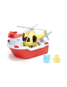 Green Toys: Rescue Boat with Helicopter (RBH1-1155)