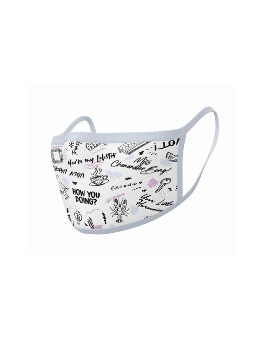 Pyramid Friends - (Phrases) Mask - 2Pack Face Covers (GP85574)