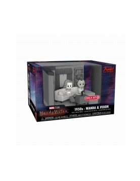 Funko Mini Moments: Marvel Studios WandaVision - Living Room 1950's Wanda &amp; Vision (Special Edition) Vinyl Collectibles