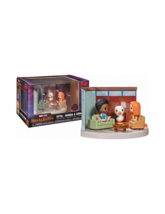 Funko Mini Moments: Marvel Studios WandaVision - 1970s - Wanda & Geraldine (Living Room) (Special Edition) Vinyl Collectibles