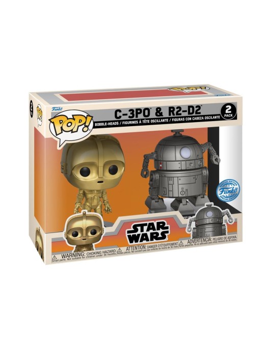 Funko Pop! Disney: Star Wars Concept - C-3PO & R2-D2 (Exclusively at Disney) 2-Pack Bobble-Heads Vinyl Figures