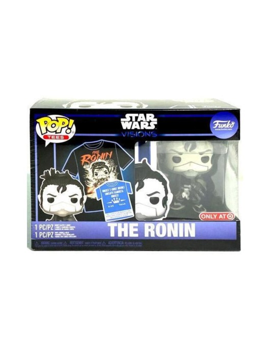 Funko Pop! & Tee (Adult): Disney Star Wars Visions - The Ronin (Special Edition) Bobble-Head Vinyl Figure and T-Shirt (M)