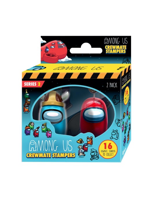 P.M.I. Among Us Crewmate Stampers 2 Pack 4.5cm (S2) (AU5215)