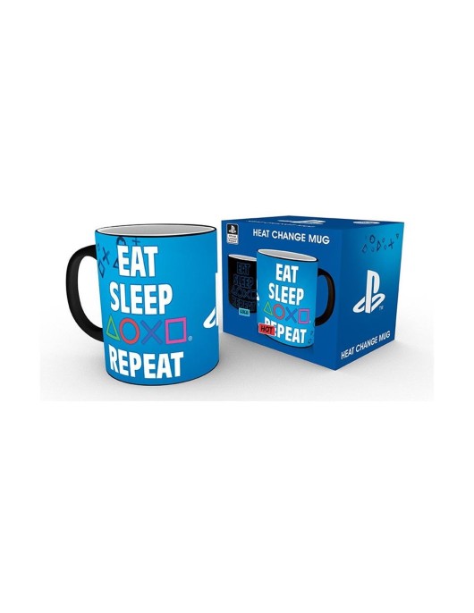 Abysse Playstation - Eat Sleep Repeat Heat Change Mug (320ml) (MGH0071)