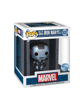 Funko Pop! Deluxe: Marvel Hall of Armor: Iron Man Model 11 War Machine (Mettalic) (PX Previews Exclusive) #1037 Bobble-Head Vinyl Figure