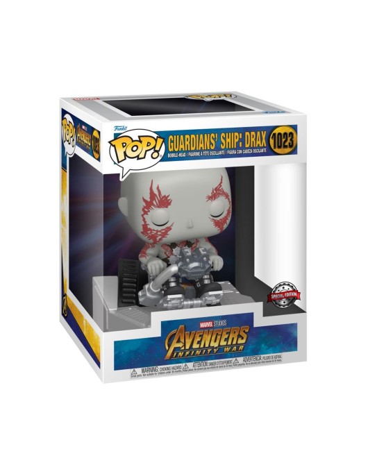 Funko Pop! Marvel Deluxe: Avengers Infinity War - Guardians' Ship: Drax (Special Edition) #1023 Bobble-Head Vinyl Figure