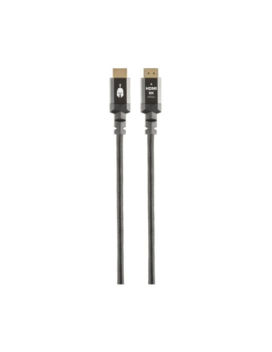 Spartan Gear - HDMI 2.1 Cable (length: 1,5m - Aluminum with gold plated plugs)