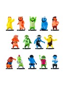 P.M.I. Gang Beasts Collectible Figures - 5 Pack -including 1 rare hidden character (S1) (Random) (GB2040)