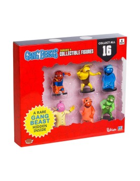 P.M.I. Gang Beasts Collectible Figures - 8 Pack Deluxe Box -including 2 rare hidden characters (S1) (Random) (GB2070)