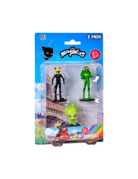 P.M.I. Miraculous Pencil Toppers - 3 Pack (S1) (Random) (MLB2020)