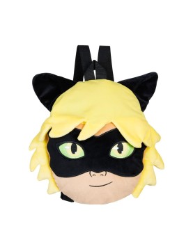P.M.I. Miraculous Plush Backpacks 30cm (Random-2 characters to collect-Lady Bug/Black-Cat Noar) (MLB7008)
