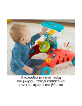 Fisher-Price Laugh &amp; Learn: 2-Sided Steady Speed Walker (Speaks EN,GR,TR) (HJP48)