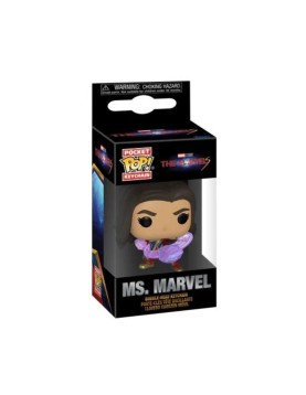 Funko Pocket Pop!: The Marvels - Ms. Marvel Bobble-Head Vinyl Figure Keychain