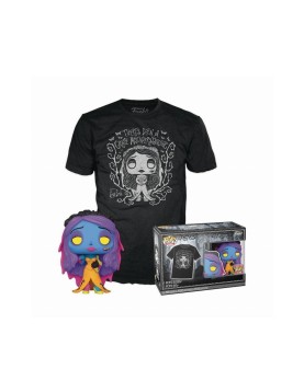Funko Pop! &amp; Tee (Adult): Tim Burton's Corpse Bride - Emily (Blacklight) Vinyl Figure and T-Shirt (M)