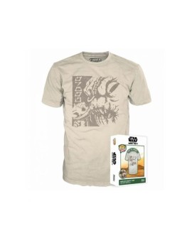Funko Boxed Tee: Disney Star Wars The Book of Boba Fett - Grogu with Rancor (M)