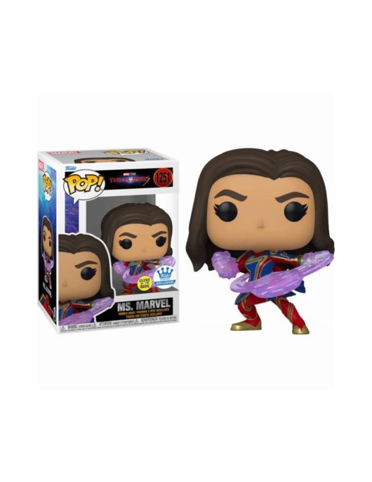 Funko Pop! The Marvels - Ms. Marvel (Glows in the Dark) (Special Edition) #1251 Bobble-Head Vinyl Figure