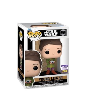 Funko Pop! Disney: Star Wars Obi-Wan Kenoby - Young Leia with Lola (Convention Limited Edition) #659 Bobble-Head Vinyl Figure