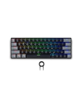 Spartan Gear - Pegasus 2 RGB Wired &amp; Wireless 63 keys Mechanical Gaming Keyboard (color: Black/Grey)