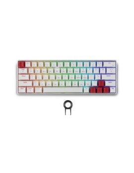 Spartan Gear - Pegasus 2 RGB Wired &amp; Wireless 63 keys Mechanical Gaming Keyboard (color: White)