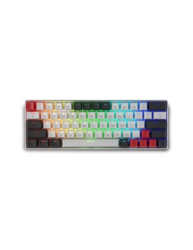 Spartan Gear - Pegasus 2 RGB Wired &amp; Wireless 63 keys Mechanical Gaming Keyboard (color: White/Grey)