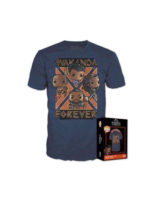 Funko Boxed Tee: Black Panther Wakanda Forever T-Shirt (S)