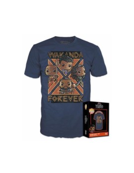 Funko Boxed Pop! Tees: Marvel Black Panther Wakanda Forever T-Shirt (XL)