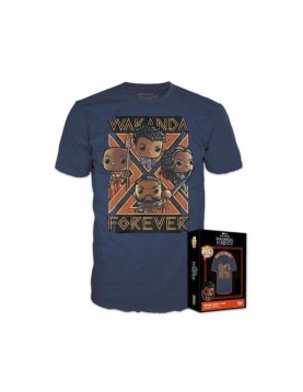 Funko Boxed Pop! Tees: Marvel Black Panther Wakanda Forever T-Shirt (XL)