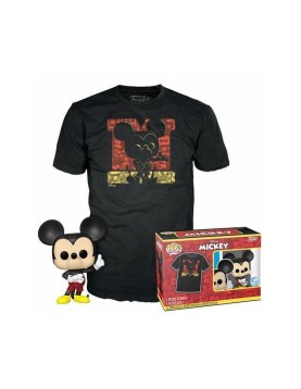 Funko Pop! &amp; Tees (Adult): Disney - Mickey Mouse (Diamond Collection) (Special Edition) Vinyl Figure &amp; T-Shirt (M)