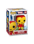 Funko Pop! & Tee (Adult): Marvel - Holiday Iron Man (Glows in the Dark) Vinyl Figure & T-Shirt (M)