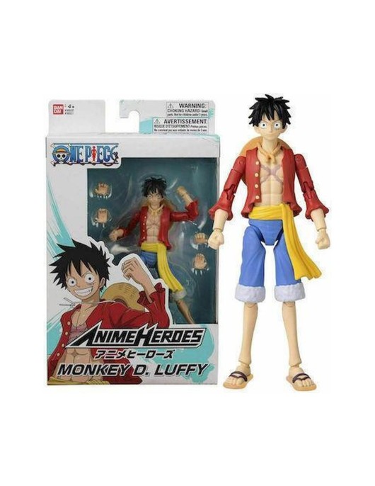 Bandai Anime Heroes: One Piece - Monkey D. Luffy Dressrosa Version Action Figure (37007)