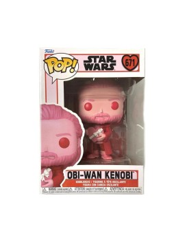 Funko Pop! Disney Star Wars: Valentines S4 - Obi-Wan Kenobi #671 Bobble-Head Vinyl Figure
