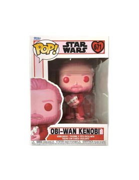 Funko Pop! Disney Star Wars: Valentines S4 - Obi-Wan Kenobi #671 Bobble-Head Vinyl Figure