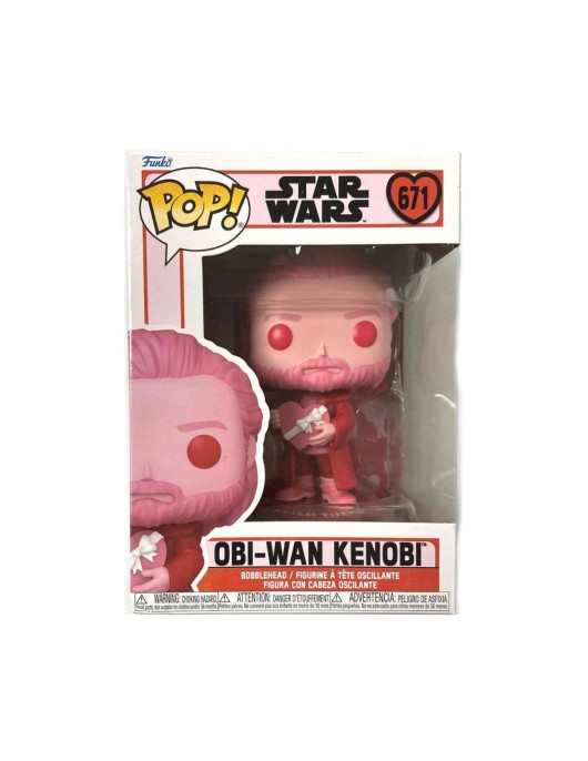 Funko Pop! Disney Star Wars: Valentines S4 - Obi-Wan Kenobi #671 Bobble-Head Vinyl Figure Funko Pop! Disney Star Wars: Valentines S4 - Obi-Wan Kenobi #671 Bobble-Head Vinyl Figure
