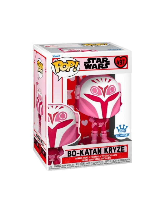 Funko Pop! Disney Star Wars: Valentines S4 - Bo-Katan Kryze #497 Bobble-Head Vinyl Figure