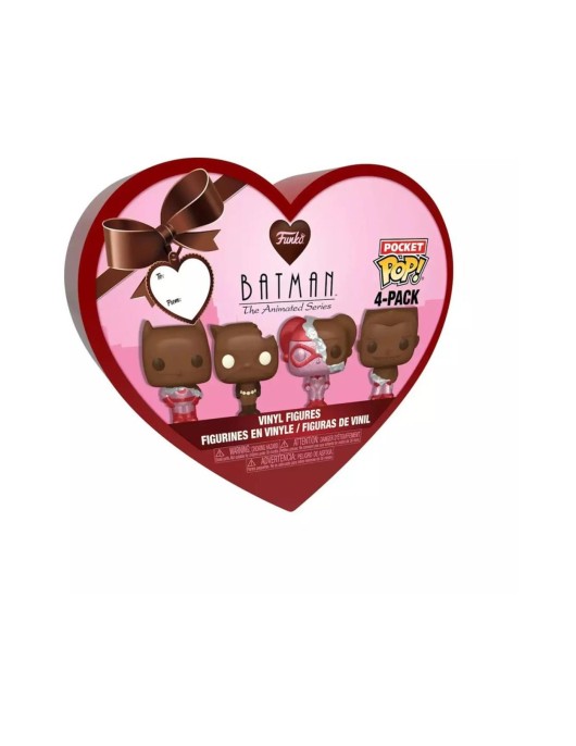 Funko Pocket Pop! 4-Pack: DC Batman The Animated Series - Valentines's Box Vinyl Figures
