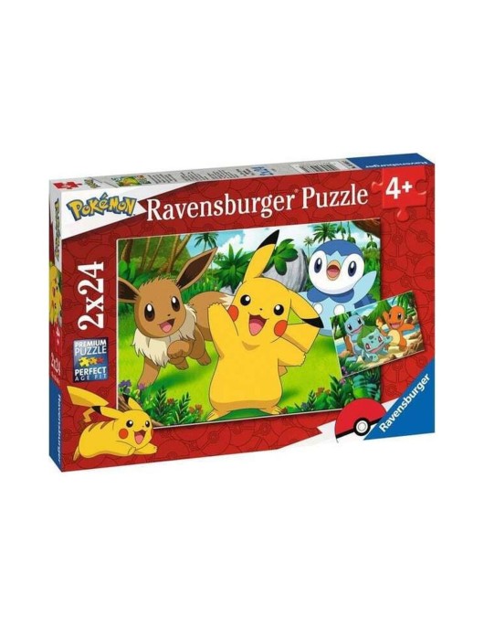 Ravensburger Puzzle: Pokemon Pikachu and Pals (2x24pcs) (05668)
