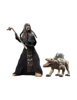 Hasbro Fans Disney Star Wars The Book of Boba Fett: The Vintage Collection - Tusken Warrior &amp; Massiff Action Figures (10cm) (F6991)