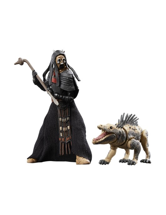 Hasbro Fans Disney Star Wars The Book of Boba Fett: The Vintage Collection - Tusken Warrior & Massiff Action Figures (10cm) (F6991)