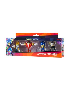 P.M.I. Sonic Prime - 4 Pack (S1) Action Figures (7.5cm) (Random) (SON6040)