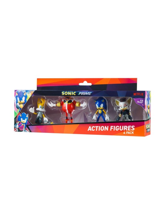 P.M.I. Sonic Prime - 4 Pack (S1) Action Figures (7.5cm) (Random) (SON6040)
