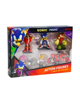 P.M.I. Sonic Prime - 6 Pack Deluxe Box (S1) Action Figures (7.5cm) (Random) (SON6070)