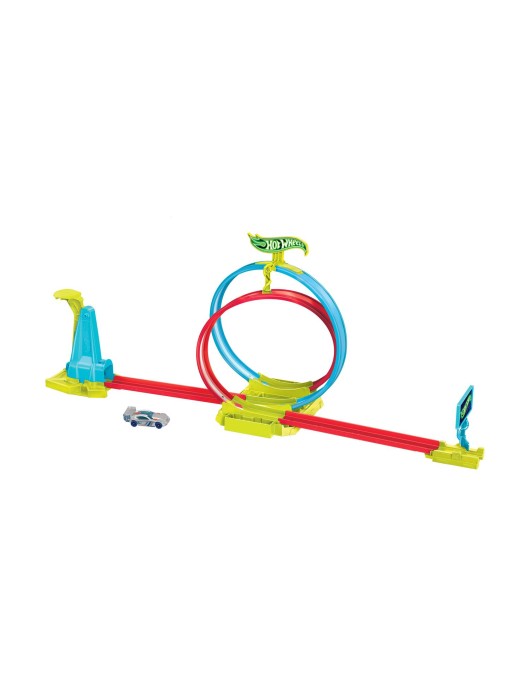 Mattel Hot Wheels Neon Speeders - Laser Stunt Slamway (HPC05)