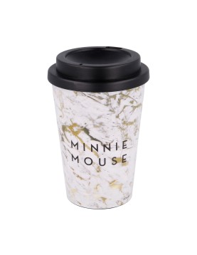 Stor: Disney: Minnie Mouse Small Plastic Double-Walled Coffee Tumbler (390ml) (01048)