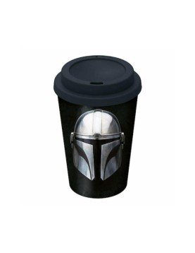 Stor: Disney: Star Wars The Mandalorian Small Plastic Double-Walled Coffee Tumbler (390ml) (04868)